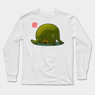 Monday Mood Yoga Frog Folded Long Sleeve T-Shirt